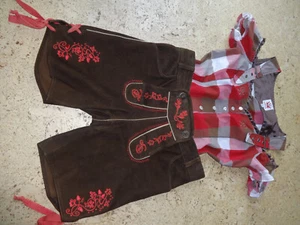 Damen Lederhose in Größe 34 mit Bluse in Größe 36 - Bild 1 von 4
