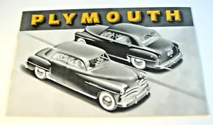 PLYMOUTH BUILDS GREAT CARS VINTAGE BROCHURE - Picture 1 of 9