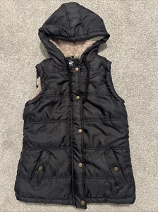 Kids Beverly Hills Polo Club Puffer Vest with Hood Black Size Medium Read - Picture 1 of 9