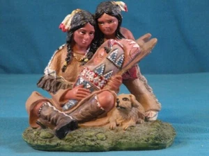 Native American Indian Woman with Child and Baby. - Picture 1 of 7