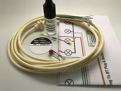 Gpo 706 & 746 Telephone Conversion Kit & 2.3m Ivory Line Cable • 10.31€