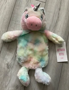 PRIMARK PASTEL UNICORN HOT WATER BOTTLE..BRAND NEW….1000ML - Picture 1 of 1