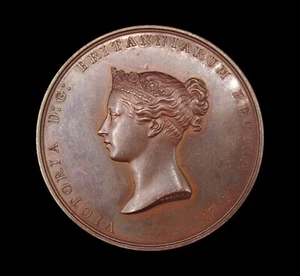 1842 FOUNDATION STONE OF THE ROYAL EXCHANGE 45mm MEDAL - BY WYON - Picture 1 of 2