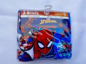 Marvel Ultimate Spider-Man Boys 3 Pack Briefs NEW Size 6 - Picture 1 of 3