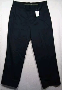 LL Bean Chino Pants Men's 36 measures 37x30 Black NWT - Picture 1 of 9