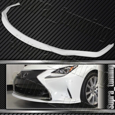 Labio del alerón del parachoques delantero para Lexus RC300 RC350 2015-2018 (pintado de blanco) Foto 1 de 4