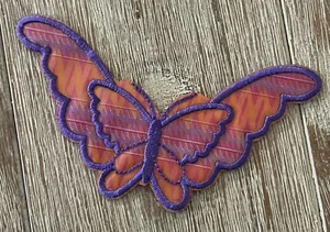 Parche mariposa - rosa, melocotón, púrpura - Imagen 1 de 4