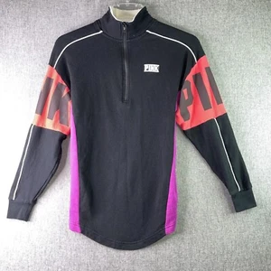 Pink Victoria's Secret Gr. XS Sweatshirt Quarter Zip Pullover Grafik WS17 - Bild 1 von 8