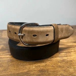 Country Western Cowboy Echtleder Gürtel schwarz braun 4070R Gr. 36 - Bild 1 von 7
