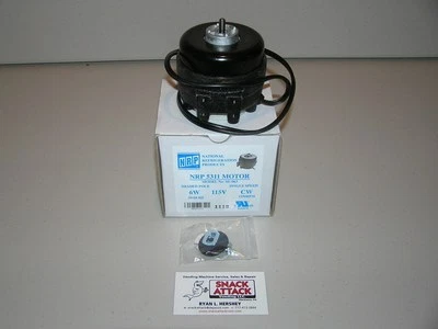 DIXIE NARCO 276E & 501E SODA MACHINE 6 WATT CONDENSER or EVAPORATOR FAN MOTOR