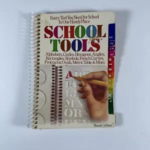 School Tools Stencils Book Assorted Letters Shapes Protractor French Curve 1978 - Picture 1 of 9