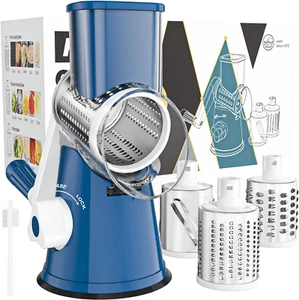 Rotary Cheese Grater Hand Crank Cheese Shredder for Fresh Cheese, Vegetable, Nut - Picture 1 of 12