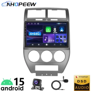 4+64G Qualcomm 8 Core Android 15 Car Radio For Jeep Compass Patriot 2007-2010 - Picture 1 of 20