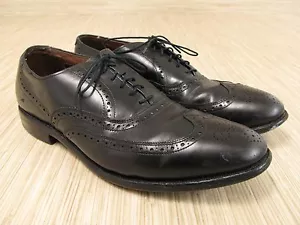 Allen Edmonds Chester schwarz Leder Oxford Budapester Schuhe 10 B Brogue 6 Ösen - Bild 1 von 9
