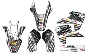 2020-2023 TC 50 MERICA Grey Senge Graphics Kit Compatible with Husqvarna - Picture 1 of 10