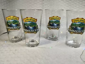 Set di 4 bicchieri da birra pinta Sierra Nevada birrificio Crisps Lager * rari * - Foto 1 di 4