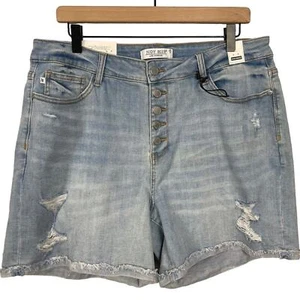 Judy Blue Jeansshorts High Waisted Distressed Button Fly Gr. 2XL NEU - Bild 1 von 12