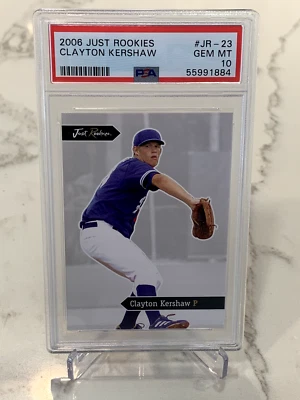 2006 Just Rookies #JR-23 Clayton Kershaw Rookie RC PSA 10 - Image 1 of 2