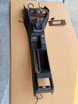 1990 Audi Coupe Quattro OEM Center Lower Shifter Console + Gauges Black - Image 1 of 4