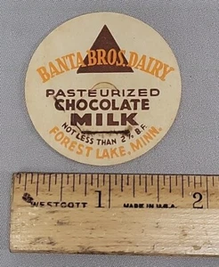 BANTA BROTHERS Dairy Forest Lake MN Minnesota Chocolate Milk Cap - Picture 1 of 2