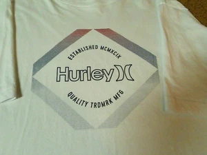 Hurley T SHIRT (Logo Graphic ) White - MN Sz L 100% Cotton - Picture 1 of 13