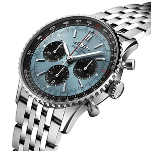 Breitling Navitimer B01 Chronograph 41 AB0139241C2A1 Ice Blue Men's watch New - Picture 1 of 5