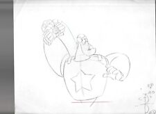 1993 SUPER DAVE Daredevil for Hire Cartoon Animation 10.5x9.5" Drawing 82A3-20