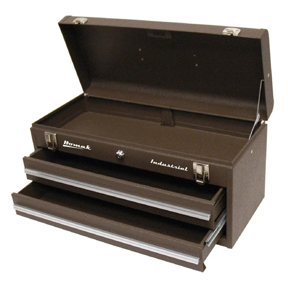 Homak BW00202200 2-Drawer 20" Friction Toolbox - Brown New - Image 1 of 1