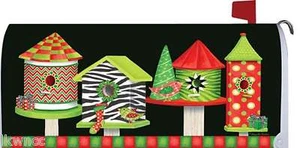 "CUSTOM DECOR" CHRISTMAS BIRDHOUSES MAGNETIC MAILBOX MAKEOVER - Picture 1 of 1