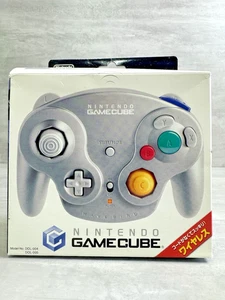 Mando Inalámbrico Nintendo GameCube WaveBird Plateado DOL-004 Caja - *Nuevo* - Imagen 1 de 15