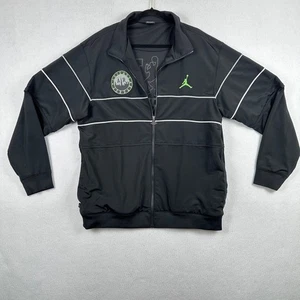 Chicago Air Jordan Green Black Jacket Mens 3XL Full Zip Track Weight - Picture 1 of 17
