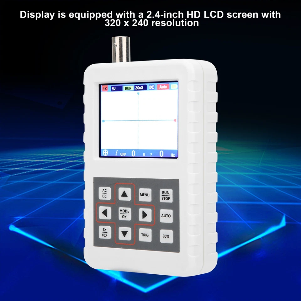 Digital Oscilloscope Handheld 2.4inch LCD Display DSO PRO 5M 20MSps 5V - Image 1 of 4