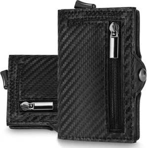 Porta Carte, Portafoglio Uomo Minimalista Porta Carte con Pelle - Foto 1 di 2