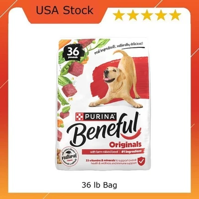 Receta de comida seca natural Purina Benful Originals con carne criada en granja para perros Foto 1 de 4