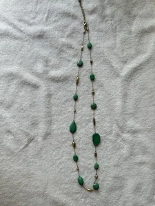 Chicos Green And Gold Necklace - Picture 1 of 4