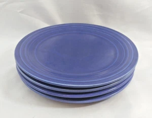 Piatto da pranzo vecchio vintage Fiesta Ware 9"" in cobalto set di 4 articoli da festa - Foto 1 di 17