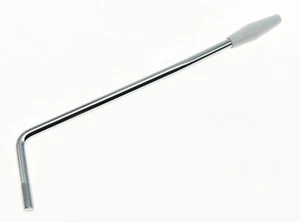 Hilo de 5,8 mm cromo con punta blanca ST trémolo brazo tremolo barra de golpe para Strat - Imagen 1 de 2