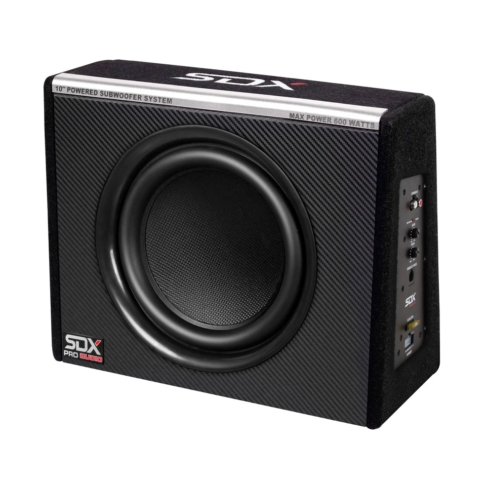 SDX Audio 10” Compact Active Subwoofer System Amplifier Preload Subwoofer - Image 1 of 4