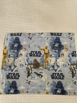 2 Pottery Barn Kids Star Wars A New Hope Standard Pillow Shams Blue Set Pair - Image 1 of 4