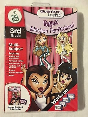 NEW LEAP FROG LEAP PAD SYSTEM BRATZ ELECTION PERFECTION BOOK&CARTRIDGE - Image 1 of 4