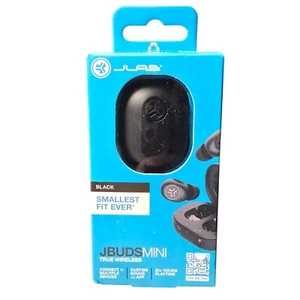 JLab JBuds Mini True Wireless Bluetooth Earbuds Headphones - Black New Sealed! - Picture 1 of 2