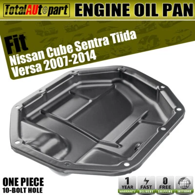 Нижний масляный поддон двигателя для Nissan Cube 2009-2014 Sentra 2,0 л Tiida Versa 2007-2012 - Изображение 1 из 4