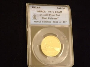 2011-S $1 Sacagawea ANACS PR 70 DCAM - Picture 1 of 2