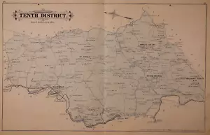 1877 Plat Map ~ 10th District, BALTIMORE Co., MARYLAND / MONKTON (17x26)-#10 - Picture 1 of 3