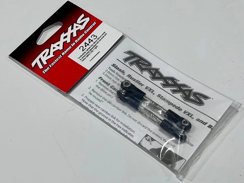 Traxxas® TRA2443 Rear Camber Link Turnbuckles (2) 36mm: Bandit® VXL & XL5, 2443 - Image 1 of 1