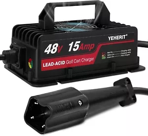 48 Volt 15 Amp Golf Cart Charger 3 Pin Plug for Yamaha Drive G29 & Drive 2 - Picture 1 of 7