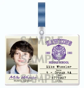 STRANGER THINGS Mike Wheeler Hawkins Middle School Cosplay I.D. Insignia - Imagen 1 de 2