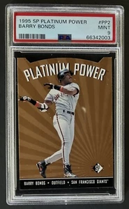 1995 SP Barry Bonds Platinum Power Die Cut #PP2 PSA 9 Mint Giants Upper Deck - Picture 1 of 2