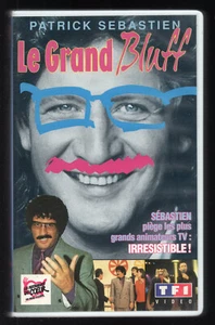 VHS ★ LE GRAND BLUFF - Patrick Sébastien ★ RARE K7 CASSETTE VIDÉO (CULTE) - Picture 1 of 3