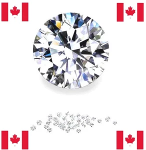 3mm Natural Hearts & Arrows Canadian Diamond Loose Melee VVS2-VS1 E Precision - Picture 1 of 3